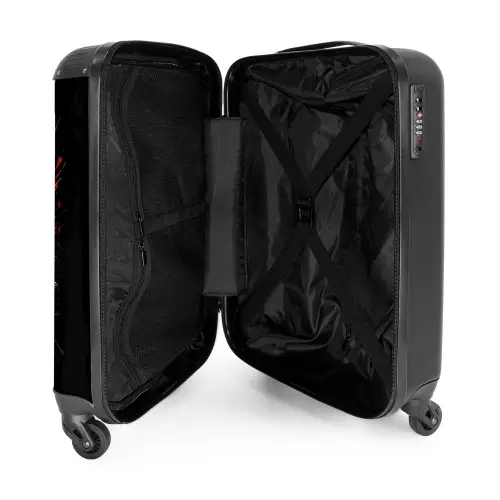 Biljart bal met graffiti NBS - Handbagage koffer - Unisex middel -binnenkant