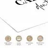 Kerst quote - Winter - Christmas calories - Wit poster papier klein -closeup_NL