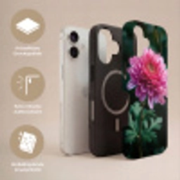 Blad - Chrysant - Roze - Schaduw Toughcase MagSafe Apple iPhone 17 klein -USP_Lagen_DE