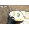 Gieter - Bloemen - Eieren Placemat vinyl groot -closeup