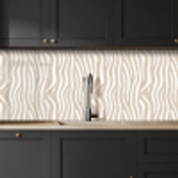 Abstract - Zebra - Beige keuken achterwand 2 middel 871 -sfeer1