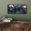 Schedels - Graffiti - Abstract plexiglas 5mm klein -sfeer3