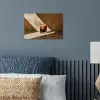 Glas - Ijskoffie - Schaduw - Bruin poster papier klein -sfeer2