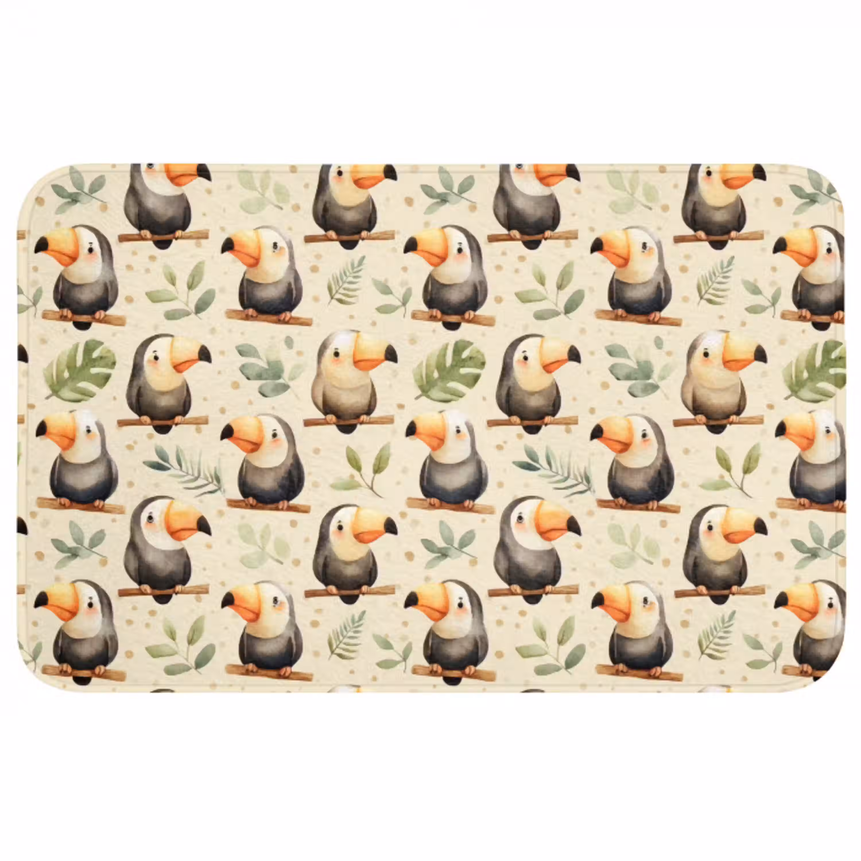 Toekans - Exotisch - Kleurrijk Badmat middel 997 -3d