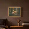 Vos - Bos - Slapen Light Box met batterij (Wandlamp) middel -sfeer4
