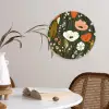 Bloemen - Illustratie - Groen Wandcirkel plexiglas klein -sfeer4