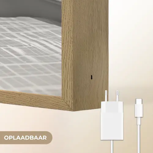 Kat - Siamees - Zwart Wit - Schattig - Dieren Light Box met batterij (Wandlamp) middel -USP_websiteoplaadbaarNL
