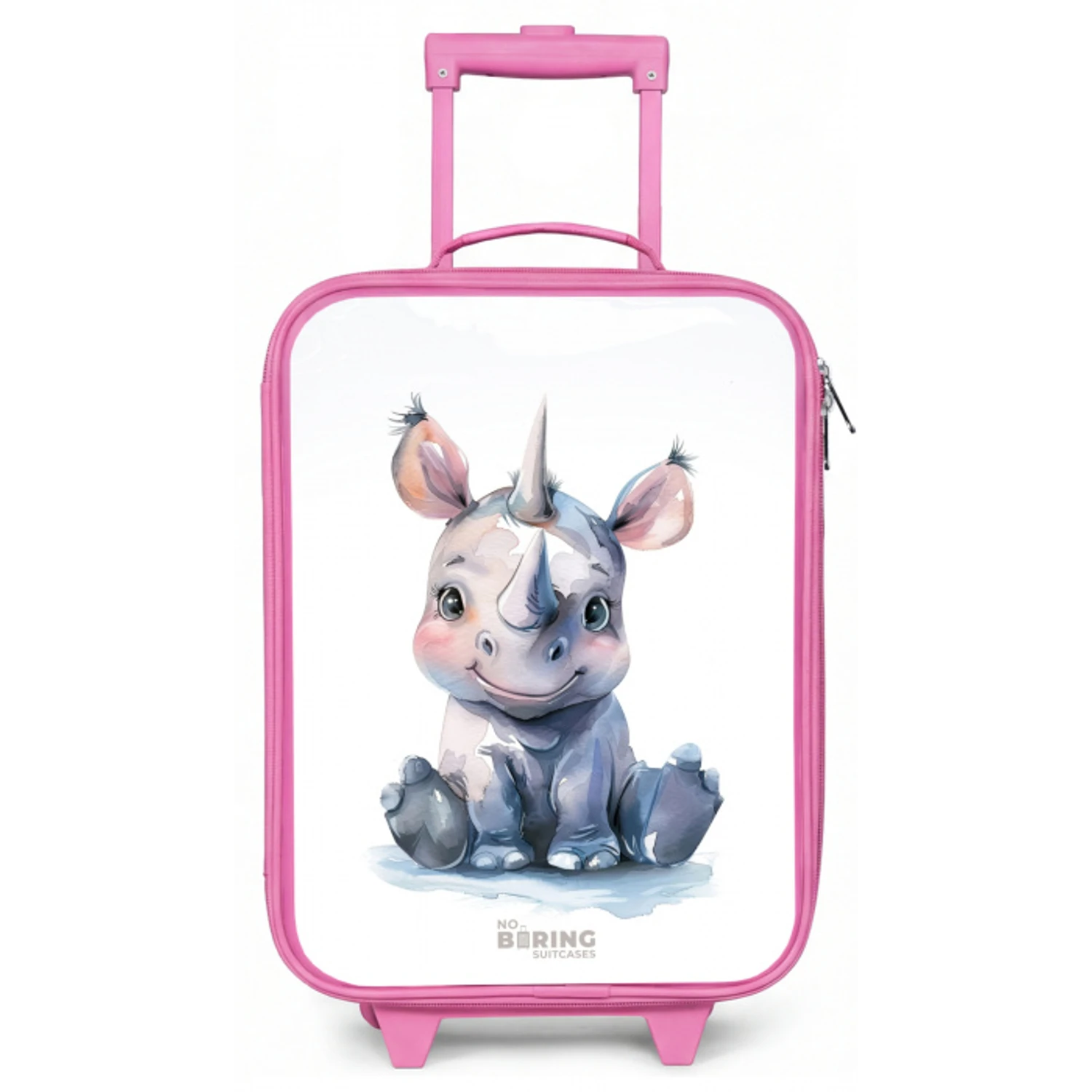 Baby neushoorn Kinderkoffer - Roze klein -zz3dotto