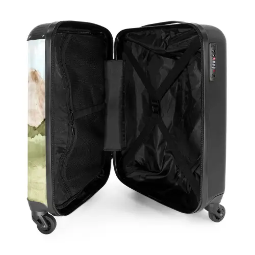 Graafmachine in de natuur NBS - Handbagage koffer - Kinderen Unisex middel -binnenkant