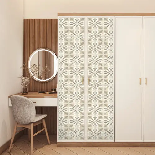 Tegel - Motief - Beige deurposter klein 289 -sfeer3