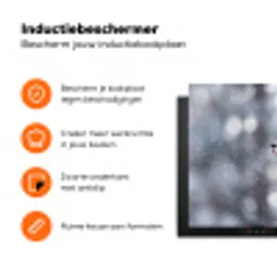 Vos - Sneeuwval - Portret - Winter - Sfeervol Inductie beschermer vinyl 3mm klein -zzzzzzz-td-ups