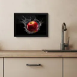 Appel - Rood - Water - Zwart - Fruit KitchenYeah - Keuken - Fotolijst klein -sfeer2