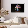 Rozen - Bloemen - Vaas - Boeket Wandkleed katoen klein -sfeer1