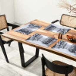 Bos - Winter - Sneeuw - Pad - Natuur Placemat vinyl groot -zzsfeer4_Kitchenyeah-website