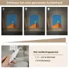 Meeuw - Gebouw - Lucht - Geschilderd Light Box met kabel (Tafellamp) klein -USP_dimbaarNL