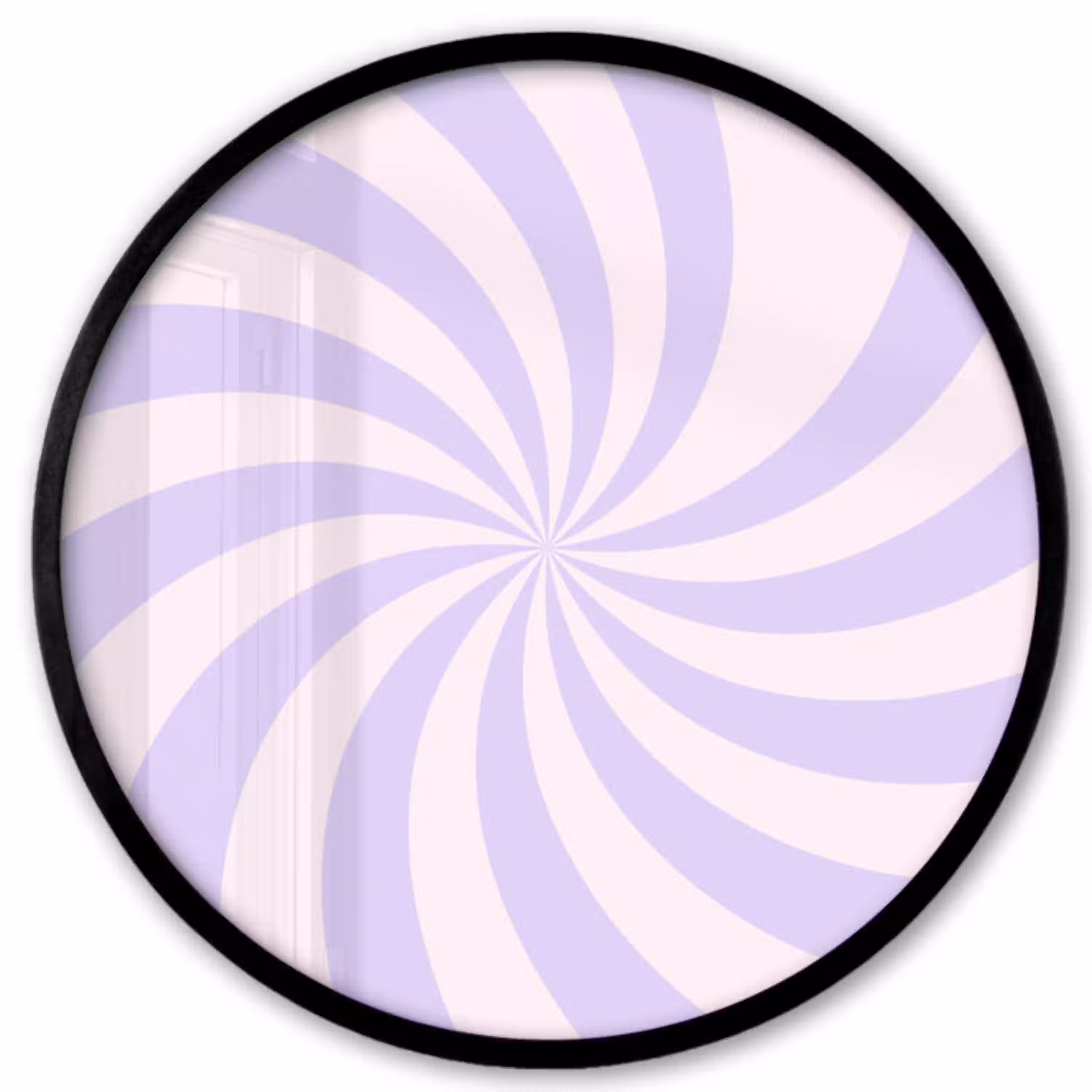 Patroon - Spiraal - Abstract - Modern - Paars-Roze Fotolijst rond zonder passe partout klein -3d