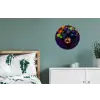 Vrouw - Paars - Druiven Wandcirkel aluminium klein -slaapkamer