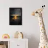 Gouden Reflectie op Water fotolijst zwart zonder passe partout klein -usfeer4_kinderkamer