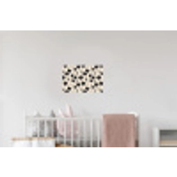 Tulpen - Patroon - Zwart Muursticker klein 286 -kinderkamer