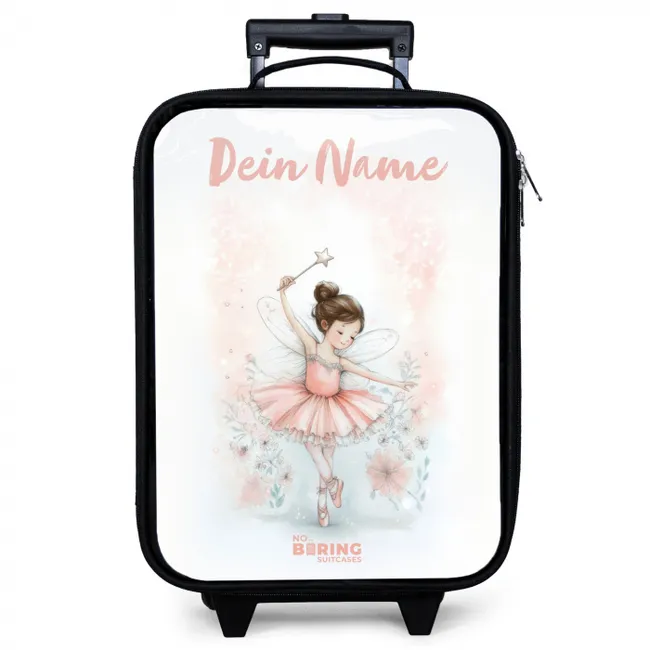 Kinderkoffer mit Name - Ballerina - Elfe - Fee