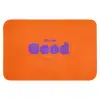 See the good - Paars - Oranje - Smiley Badmat klein -3d
