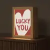 Lucky - Hart - Rood Light Box met kabel (Tafellamp) klein -z3d_website