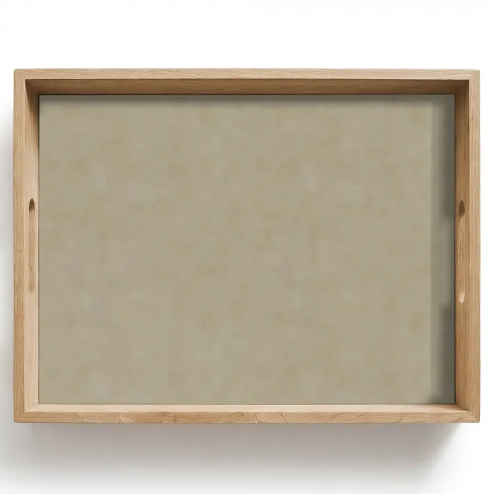 Taupekleur - Gewolkt textuur - Natuurlijk Dienblad Rechthoek middel 911 -z3d_shopping