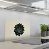 Rozet - Cirkelvormig - Donkergroen keuken achterwand spatscherm klein -3d_schuin