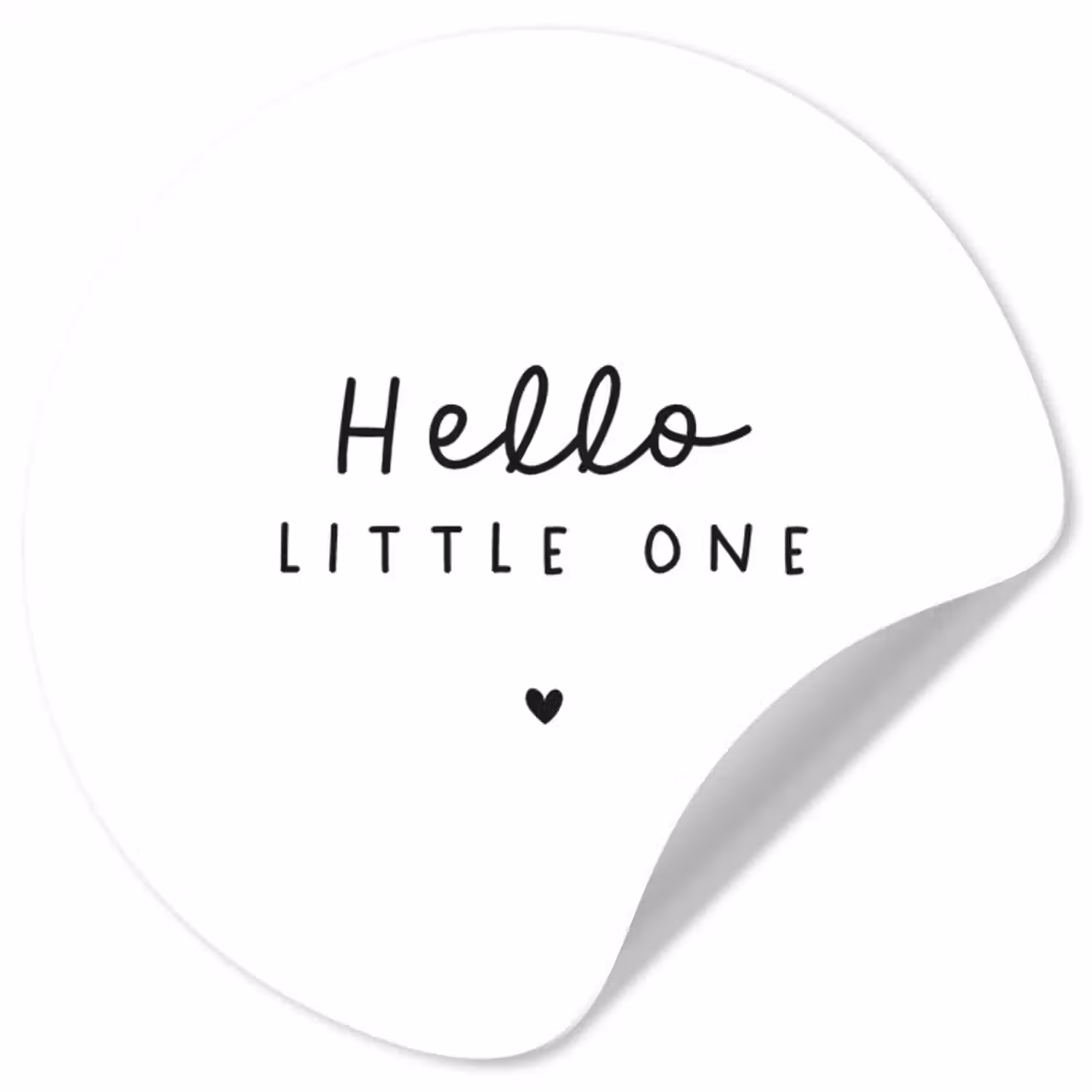 Behangcirkel - Quotes - Hello little one - Baby - Spreuken - Kinderen