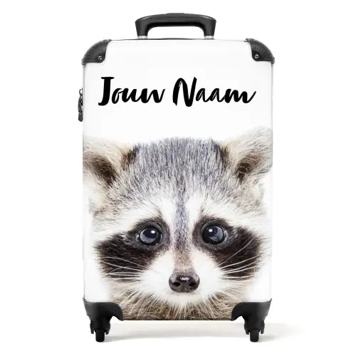 Rachid Racoon NBS - Handbagage koffer - Kinderen Unisex middel -productfoto_recht