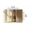 Champagne - Beige - Schaduw - Bubbels Placemat vinyl groot -specs