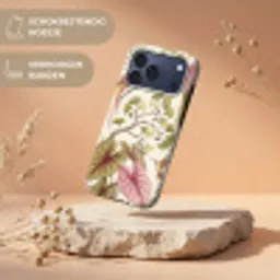 Vogels - Tropisch - Botanisch - Roze Toughcase MagSafe Apple iPhone 17 Pro Max klein -USP_RandenV_NL