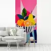 Fruit - Abstracte achtergrond - Roze fotobehang vinyl groot -woonkamer
