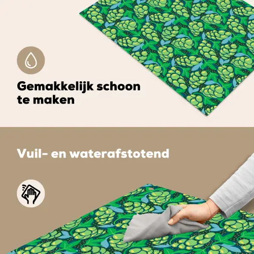 Druiven - Tros - Groen Inductie beschemer met haakjes klein 777 -ky-schoon-nl