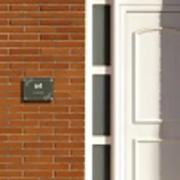Olijfgroen - Modern Naambord Rechthoek middel -sfeer3-rechthoek-S