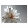 Bloem - Wit - Neutraal Placemat vinyl groot -zzsfeer1_Kitchenyeah-website