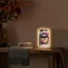 Lippen - Graffiti - Expressief Light Box met kabel (Tafellamp) klein -sfeer4