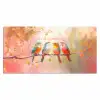 Vogels - Tak - Quote - Roze Muismat XXL klein -3d_leeg