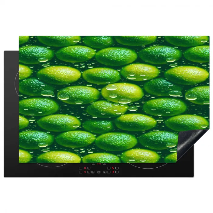 Limoenen - Druppels - Groen Inductie beschermer vinyl 3mm klein 276 -3d