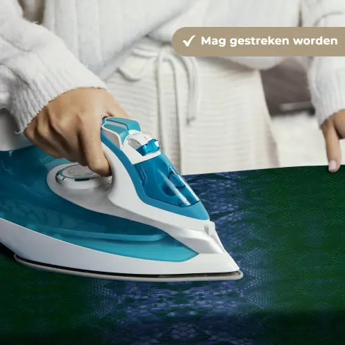 Slang - Boa - Blauw - Groen Wandkleed katoen klein 269 -sfeer9