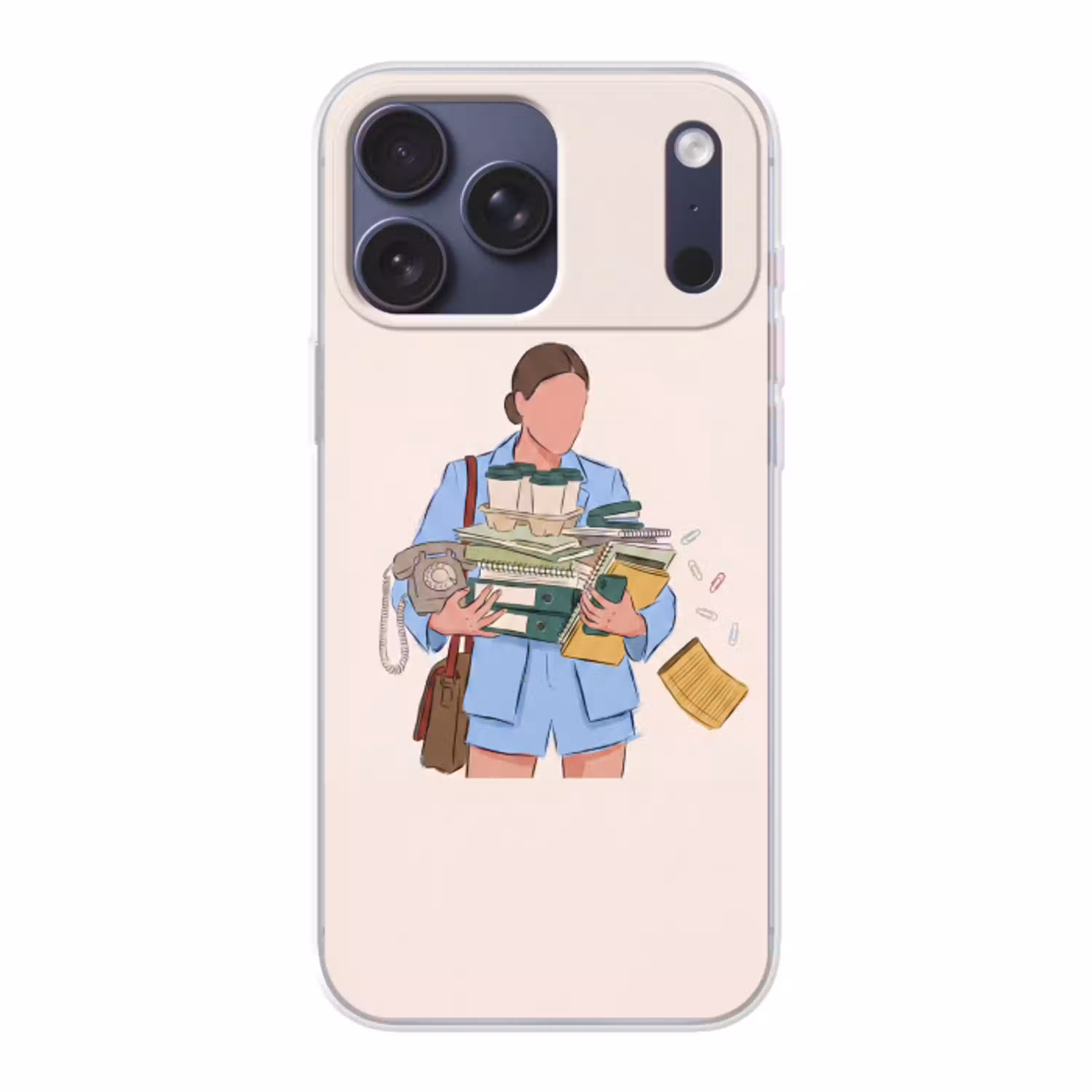 Mens - Kantoorartikelen - Werk - Modern Telefoonhoesje iPhone 17 Pro Max klein -3d