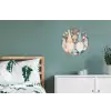 Kerst - Gnomen - Pastel Wandcirkel aluminium klein -slaapkamer