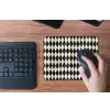 Klassiek - Patroon - Zwart muismat rubber klein 262 -toetsenbord