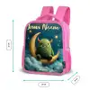 Groen monster op maansikkel Kinderrugzak - Roze middel -productfoto_formaten
