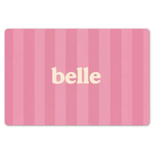 Roze - Gestreept - Belle Placemat vinyl groot -zzsfeer1_Kitchenyeah-website