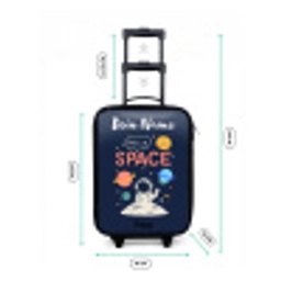 Astronaut - Quote - Planeten - Sterren Kinderkoffer - Zwart klein -productfoto_formaten