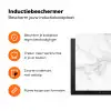 Marmer - Grijs - Wit Inductie beschermer vinyl 3mm klein -zzzzzzz-td-ups
