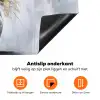 Bloemen - Wit - Vaas - Abstract Inductie beschermer vinyl 3mm klein -zzzzzzz-td-onderkant