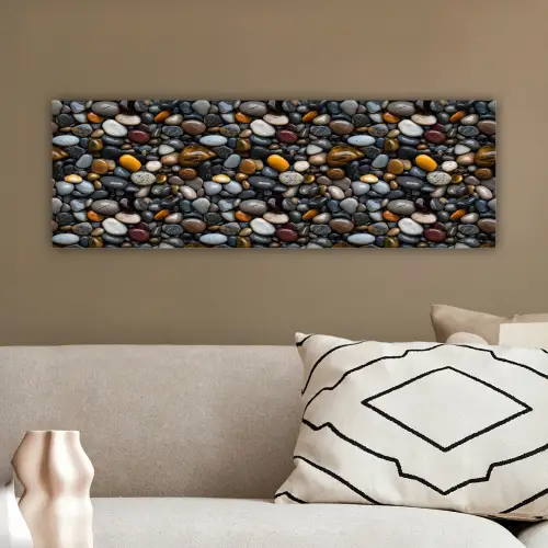 Geel - Kiezels - Glad canvas 2cm klein 828 -sfeer3