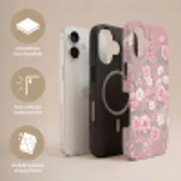 Pioenrozen - Vingerhoedskruid - Pink Toughcase MagSafe Apple iPhone 17 klein -USP_Lagen_DE